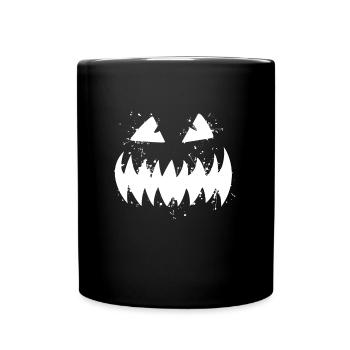 Jack O Lantern Pumpkin Halloween - Full Colour Mug - black - Front