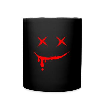 Smile Mask Halloween - Full Colour Mug - black - Front