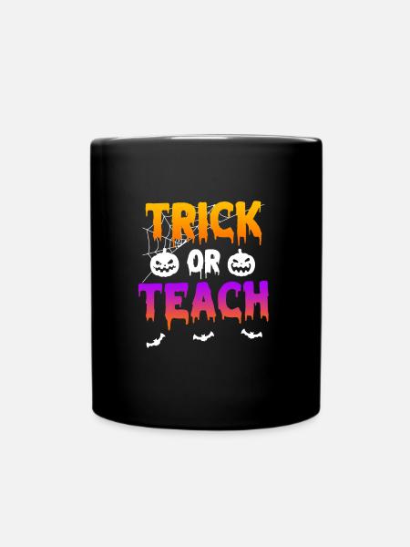 Süßes oder Saures Halloween - Tasse einfarbig - Schwarz
