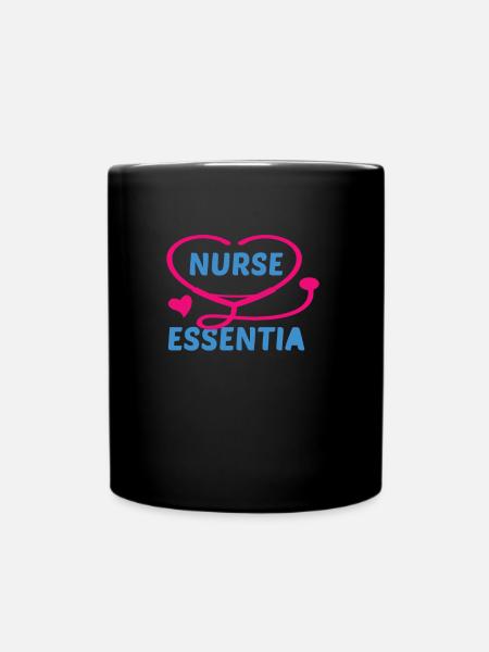 KRANKENSCHWESTER Pflegerin - Tasse einfarbig - Schwarz