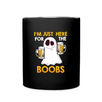 Geister Boo Bees Halloween - Tasse einfarbig - Schwarz - Vorne