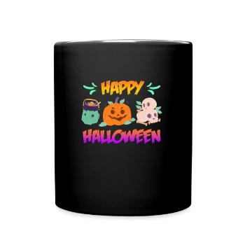 Joyeux halloween - Mug uni - noir - Devant