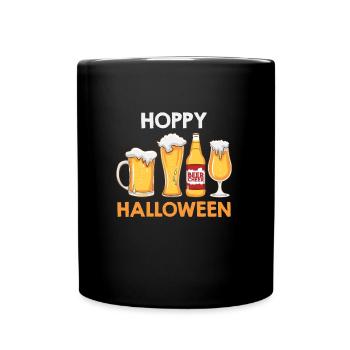 Fête d’Halloween à la bière - Mug uni - noir - Devant