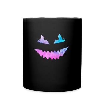 Masque effrayant Halloween - Mug uni - noir - Devant