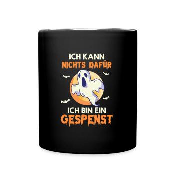 Gespenster Halloween - Tasse einfarbig - Schwarz - Vorne