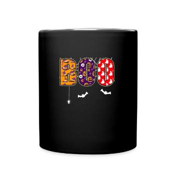 Boo Halloween - Full Colour Mug - black - Front
