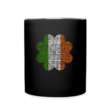Ireland Irland - Tasse einfarbig - Schwarz - Vorne