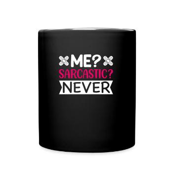 I Infirmière sarcastique - Mug uni - noir - Devant