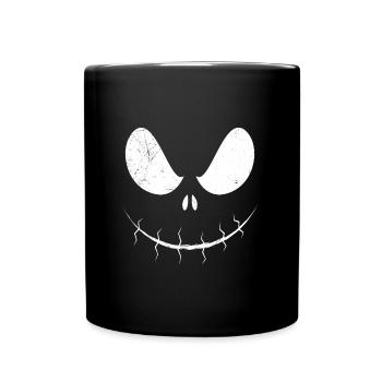 Skull Mask Halloween - Full Colour Mug - black - Front