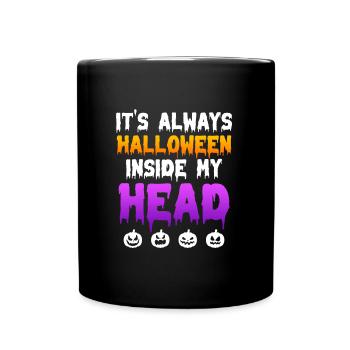 Happy Halloween Fan - Tasse einfarbig - Schwarz - Vorne