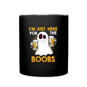 Geister Boo Bees Halloween - Tasse einfarbig - Schwarz - Vorne