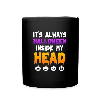 Happy Halloween Fan - Tasse einfarbig - Schwarz - Vorne