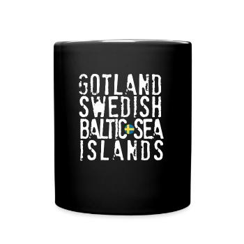 Gotland swedish baltic sea islands - Full Colour Mug - black - Front