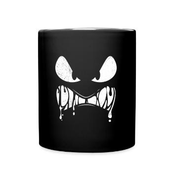 Monster Mask Halloween - Full Colour Mug - black - Front