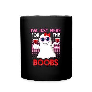 Geister Boo Bees Halloween - Tasse einfarbig - Schwarz - Vorne