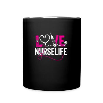 Dear Nurse - Full Colour Mug - black - Front
