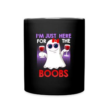 Geister Boo Bees Halloween - Tasse einfarbig - Schwarz - Vorne