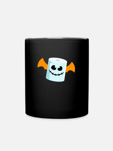 Toilettenpapier Fledermaus Halloween - Tasse einfarbig - Schwarz