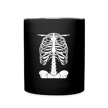 Skeleton Costume Halloween - Full Colour Mug - black - Front