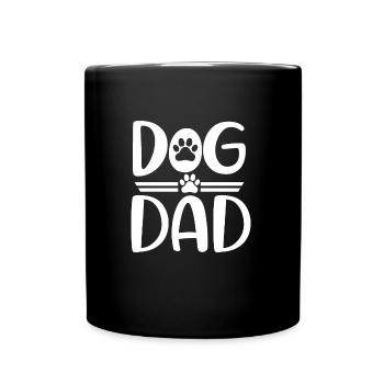 Hunde-Papa - Tasse einfarbig - Schwarz - Vorne