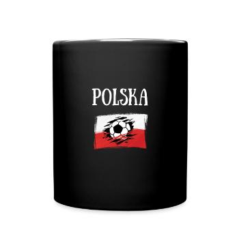 pologne foot humour football polonais polska homme - Mug uni - noir - Devant