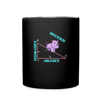 Mathématicien Professeur de mathématiques Hippotenuse - Mug uni - noir - Devant