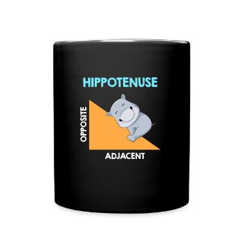 Hippotenuse Algebra Analysis - Tasse einfarbig - Schwarz - Vorne