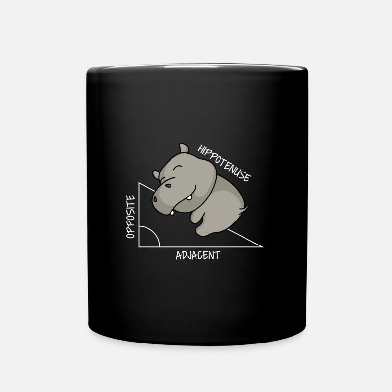 Hippotenuse - Tasse einfarbig - Schwarz