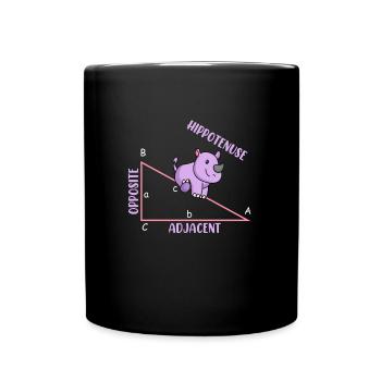 Mathématicien Professeur de mathématiques Hippotenuse - Mug uni - noir - Devant