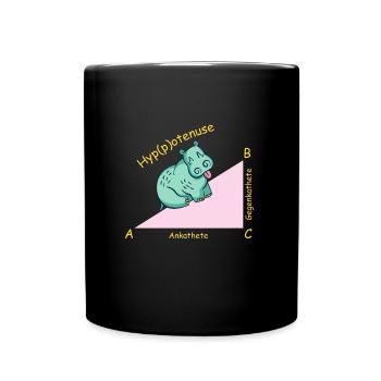 Professeur de mathématiques mathématicien Hippotenuse - Mug uni - noir - Devant