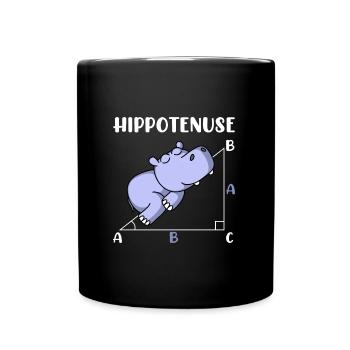 Hippotenuse mathématiques amusantes maths - Mug uni - noir - Devant