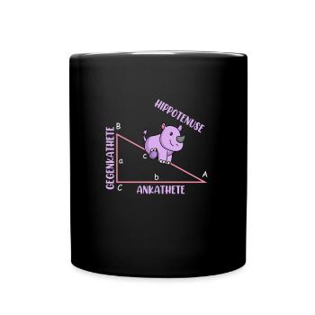 Mathématicien Professeur de mathématiques Hippotenuse - Mug uni - noir - Devant