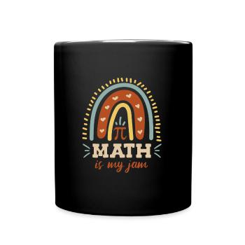 Math est mon jam pi day mathématicien - Mug uni - noir - Devant
