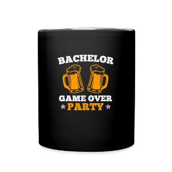 Game Over - Wedding Party Jungesellenabschied - Full Colour Mug - black - Front