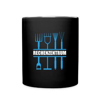 Rechenzentrum - Tasse einfarbig - Schwarz - Vorne
