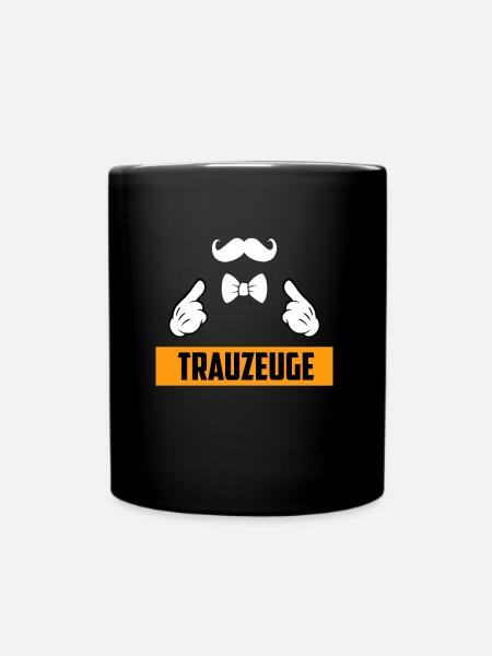 Trauzeuge Mann Hochzeit - Tasse einfarbig - Schwarz