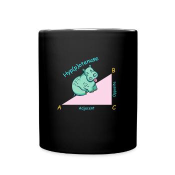 Professeur de mathématiques mathématicien Hippotenuse - Mug uni - noir - Devant