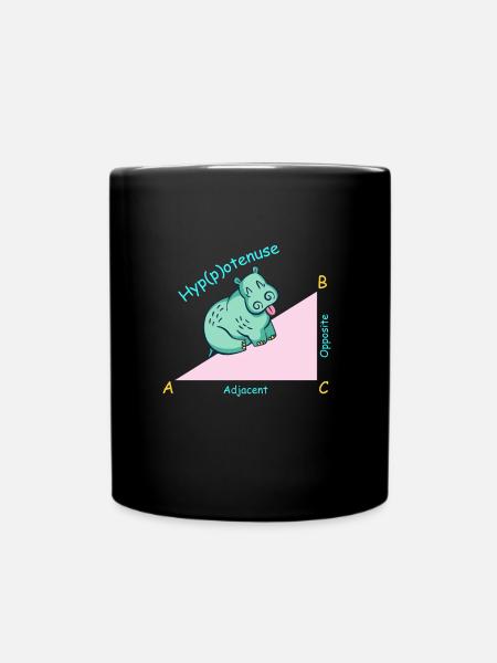 Mathelehrer Mathematiker Hippotenuse - Tasse einfarbig - Schwarz