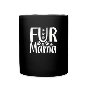 Fell-Mama - Tasse einfarbig - Schwarz - Vorne