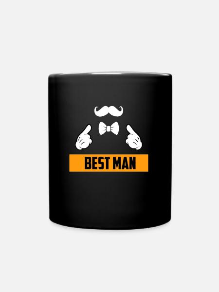 Trauzeuge Mann Hochzeit - Tasse einfarbig - Schwarz