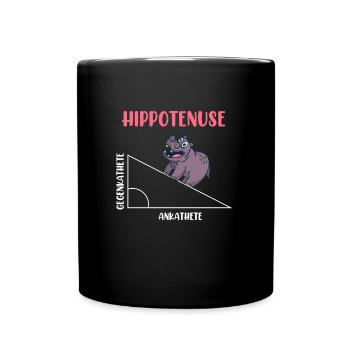 Hippotenuse Algèbre Mathématiques Étudiant - Mug uni - noir - Devant