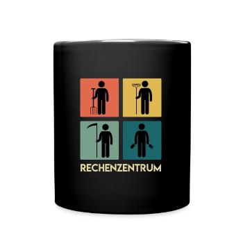 Rechenzentrum Garten Rechen Gärtner - Tasse einfarbig - Schwarz - Vorne