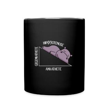 Algebra Mathestudent Mathelehrer Hippotenuse - Tasse einfarbig - Schwarz - Vorne