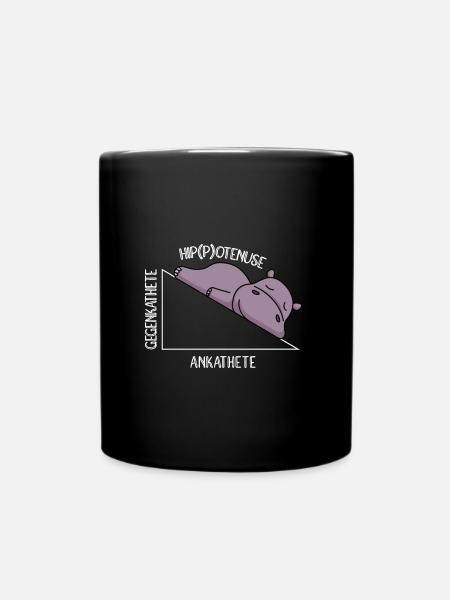 Algebra Mathestudent Mathelehrer Hippotenuse - Tasse einfarbig - Schwarz