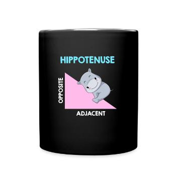 Hippotenuse Algebra Analysis - Tasse einfarbig - Schwarz - Vorne