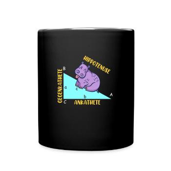 Hippotenuse Math - Mug uni - noir - Devant