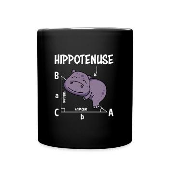 Professeur de mathématiques Hippotenuse Mathématiques - Mug uni - noir - Devant