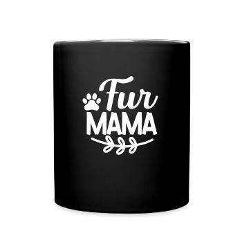 Fell-Mama - Tasse einfarbig - Schwarz - Vorne