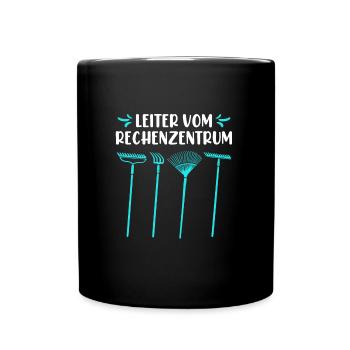 Gartenarbeit Gärtner Spruch - Tasse einfarbig - Schwarz - Vorne