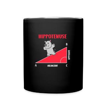 Hippotenuse Professeur de mathématiques Mathématicien - Mug uni - noir - Devant